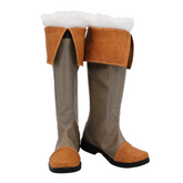 Cosplay Brown Shoes Boots Halloween Carnival Props